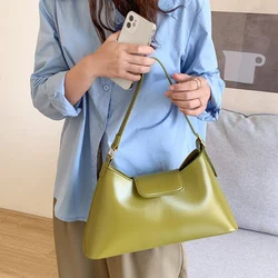 Women's bag summer new Korean simple large capacity single shoulder underarm bag casual solid color design handbag totes bag sac