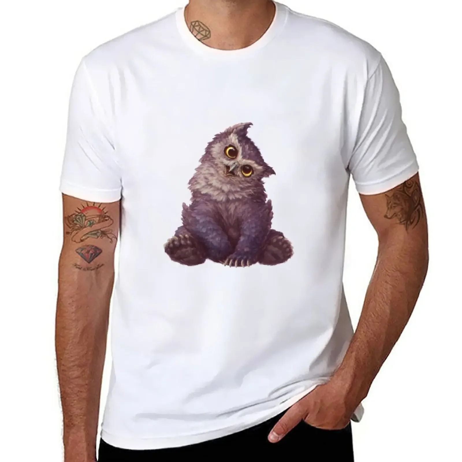 New Owlbear Cub T-Shirt vintage clothes Blouse heavyweight t shirts for men