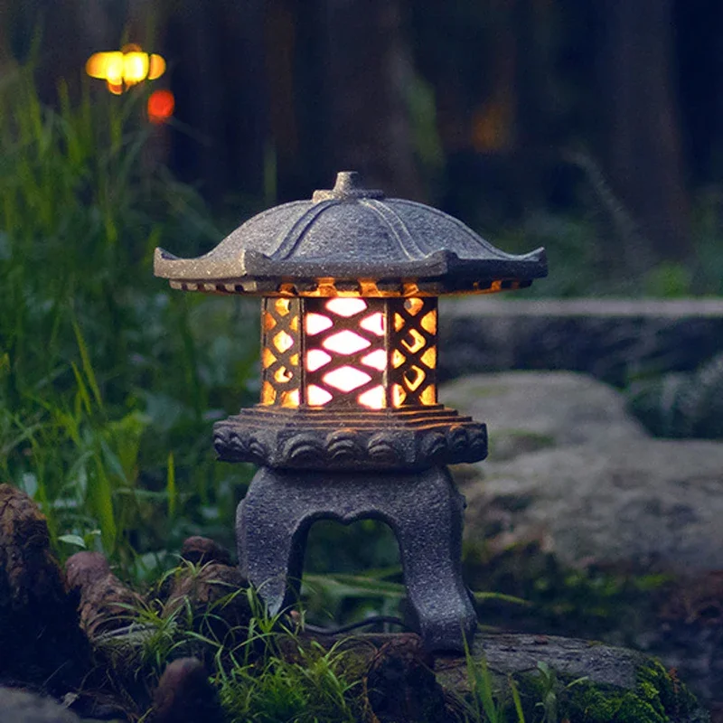 

Вилла в китайском стиле, уличная светодиодная лампа для газона, IP54, номинальная для сада, придорожного туризма, пейзажа, отеля, украшения с зеленым поясом
