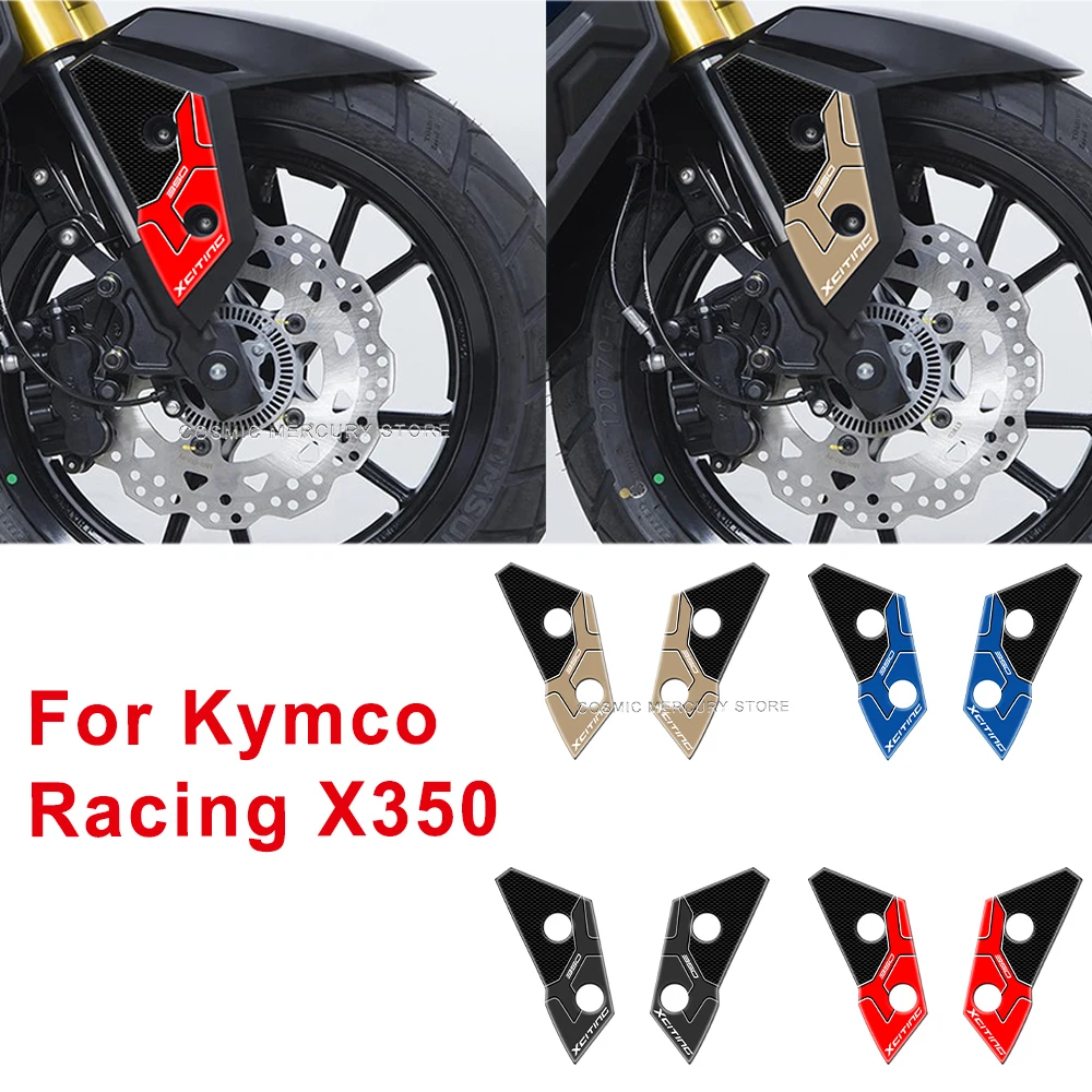 

For Kymco Racing X350 Motorcycle Protective Stickers Kit 3D Gel Epoxy Resin Stickers Front Mudguard Dual Side Stickers