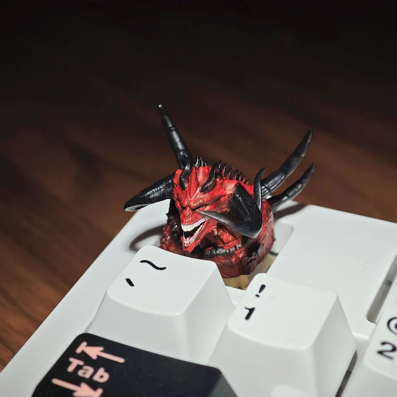 Diablo Immortal Keycaps Personalized Customization Game Mechanical Keyboard Keycaps Creative Demon Skeleton Resin Keycaps Gifts