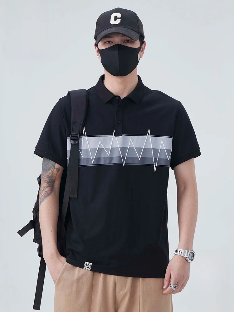 

PaulFrank Loose Fit ort Sve irt Casual Lightweight Summer T-irt for Men American Color Blo Design Turn-down C...