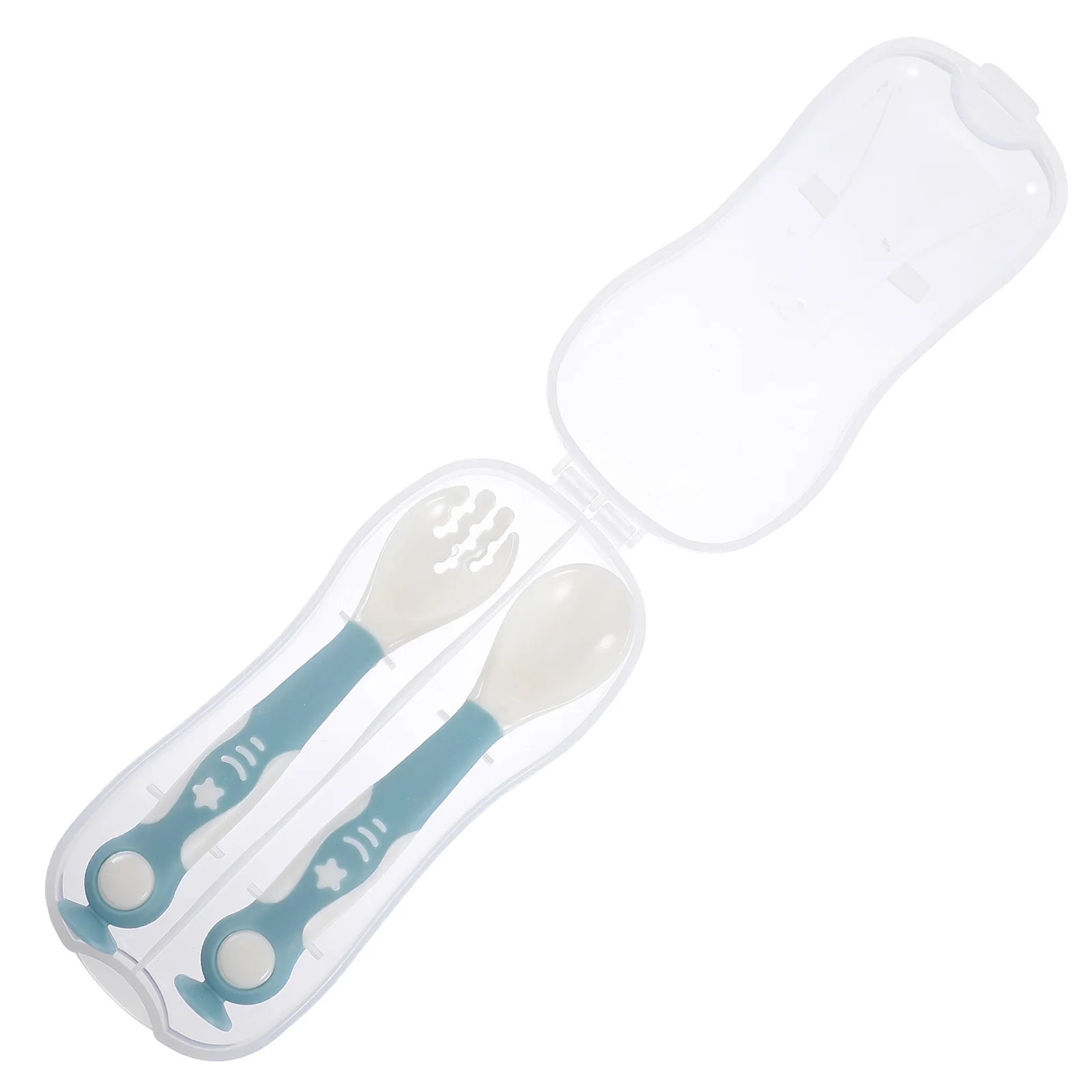 

1 set 1 Set Household Baby Spoon Portable Feeding Spoon Flexible Fork Toddler Tableware Set Deep Bowl Kids Utensils Mealtime