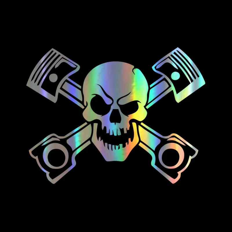 

Car Sticker Vinyl Death Skull Personalized Sticker on Car Funny 3D Decal Motorcycle Stickers Car Styling,14CM*11CM