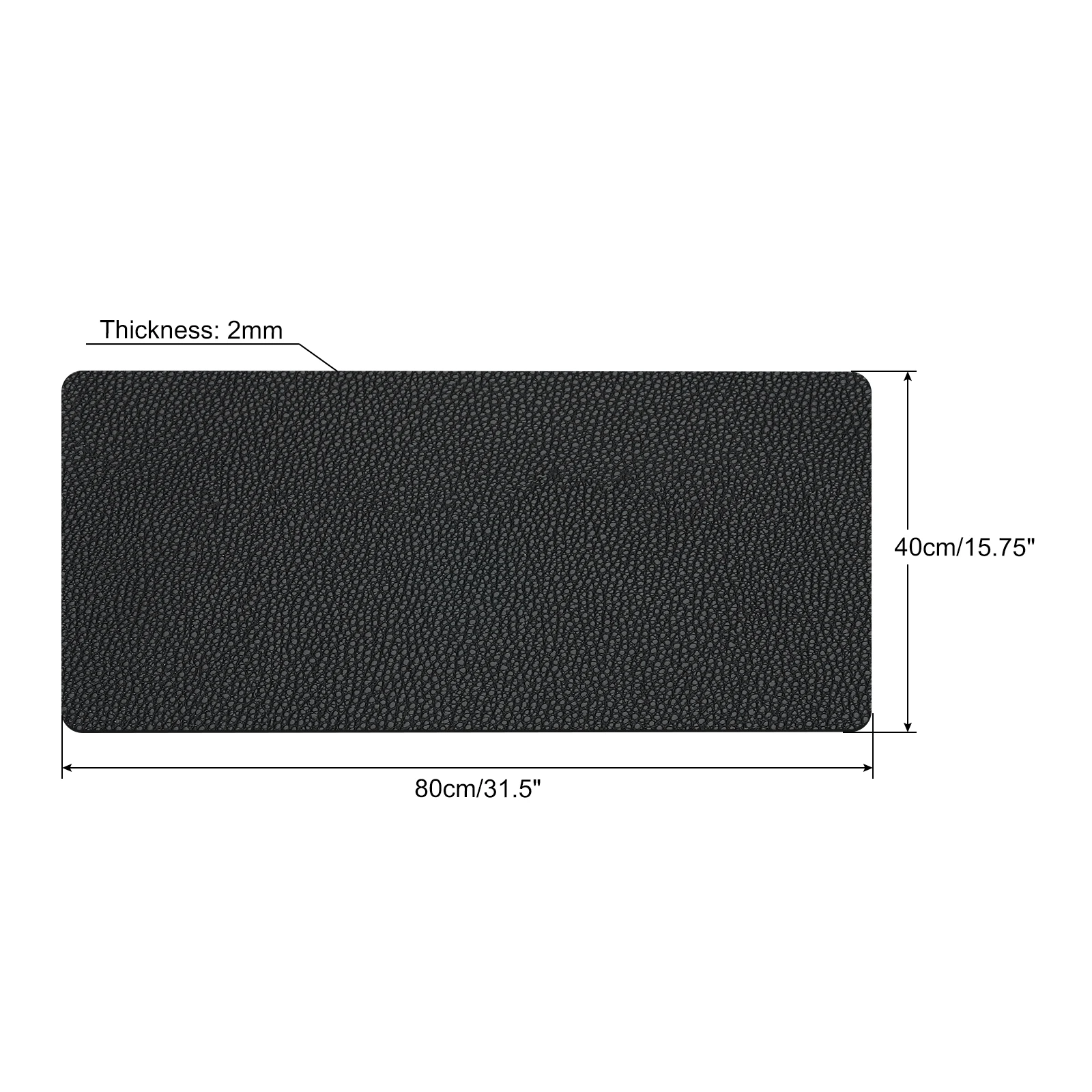 Variant: 80x40cm Black