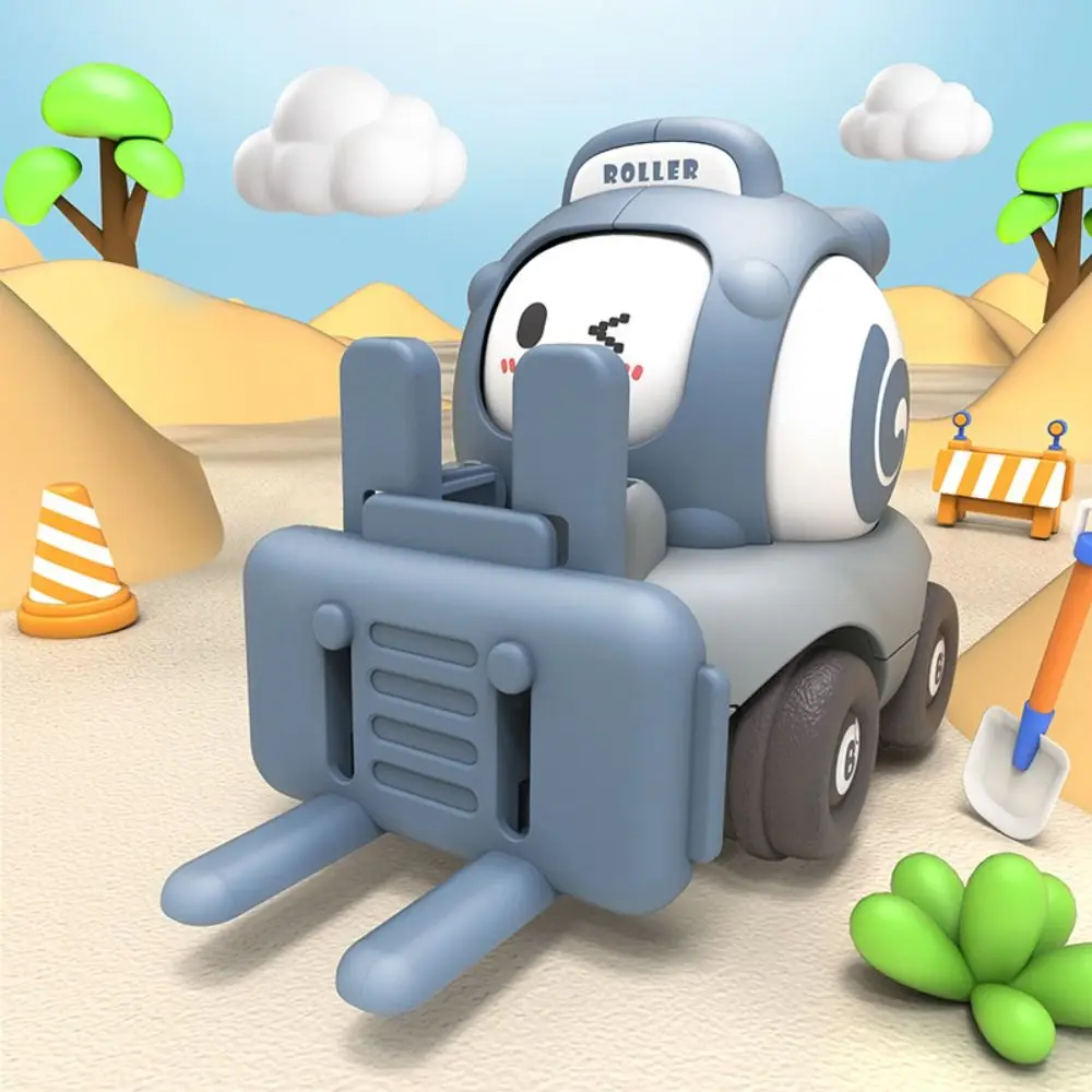 Rosto mudando carro apito brinquedo inércia assobiando crianças dos desenhos animados brinquedo carro coleção quebra-cabeça apito engenharia carro brinquedo