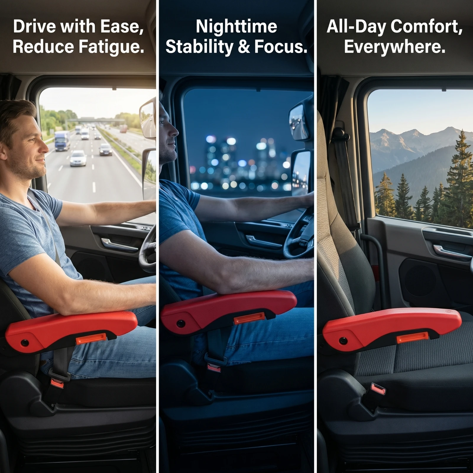 

Armrest with Mounting Bracket Comfortable Armrest with Bracket Universal Anti Seismic for Truckers