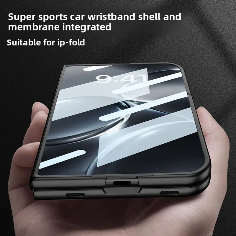 Finger Wraist Strap Holder Casing For iPhone Duo Case Fold Metal Camera part Protection With Film Full Cover Mobile Phone Cover view 3