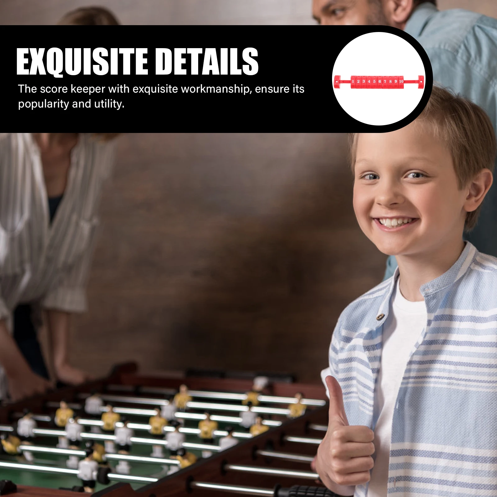 

2Pcs Football Table Scorekeepers Exquisite Workmanship Long Lasting Use Convenient Scoring Indicators Replace Old Worn One