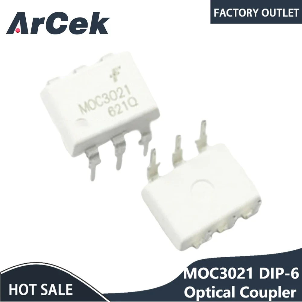 10Pcs/Lot MOC3021 DIP-6 Optical Coupler(OC) Optocoupler + Original