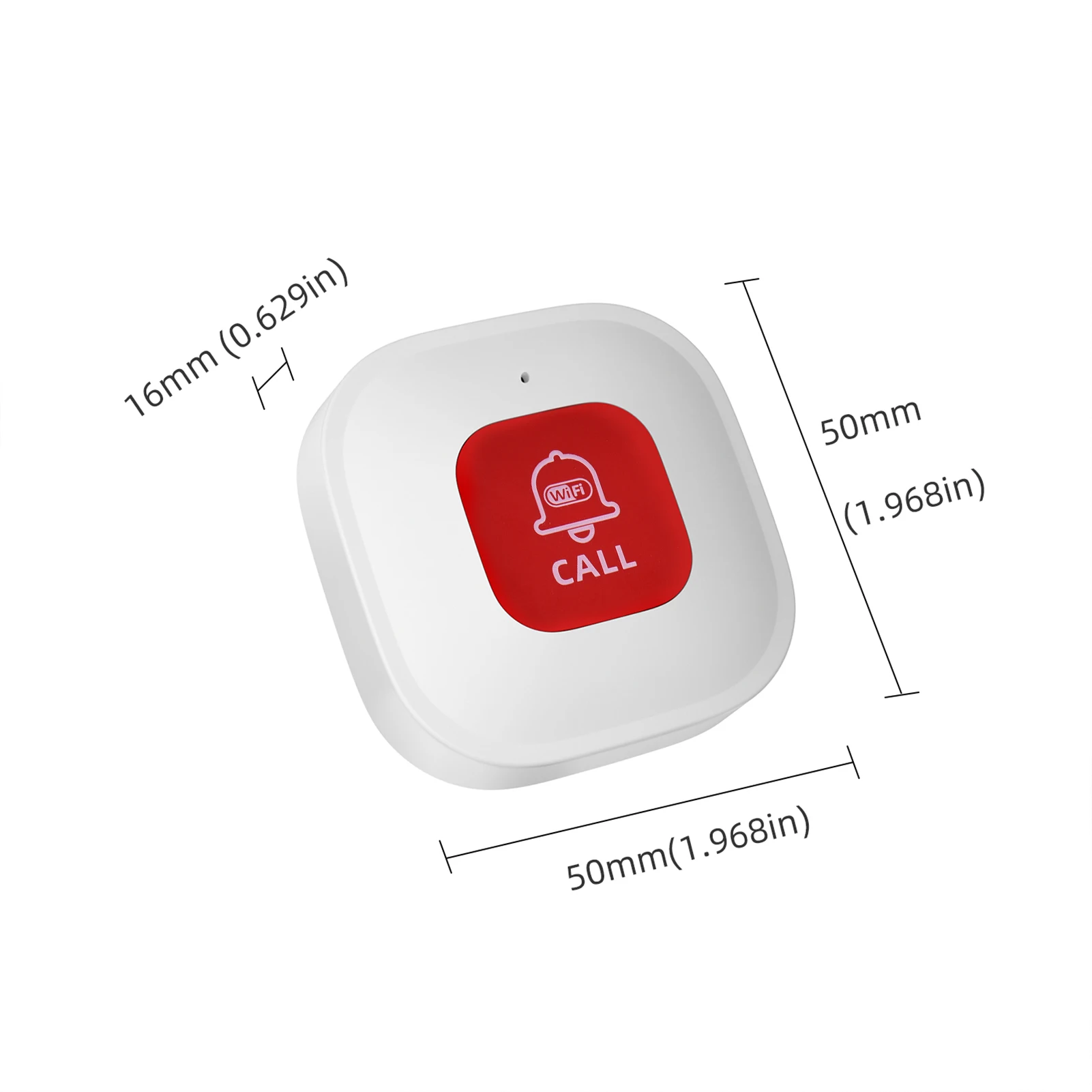 WiFi Emergency Call Button Mini Portable Emergency Button  Wireless WiFi Pager Nurse Alert Button Support 2.4G Wi-Fi Alarm Push