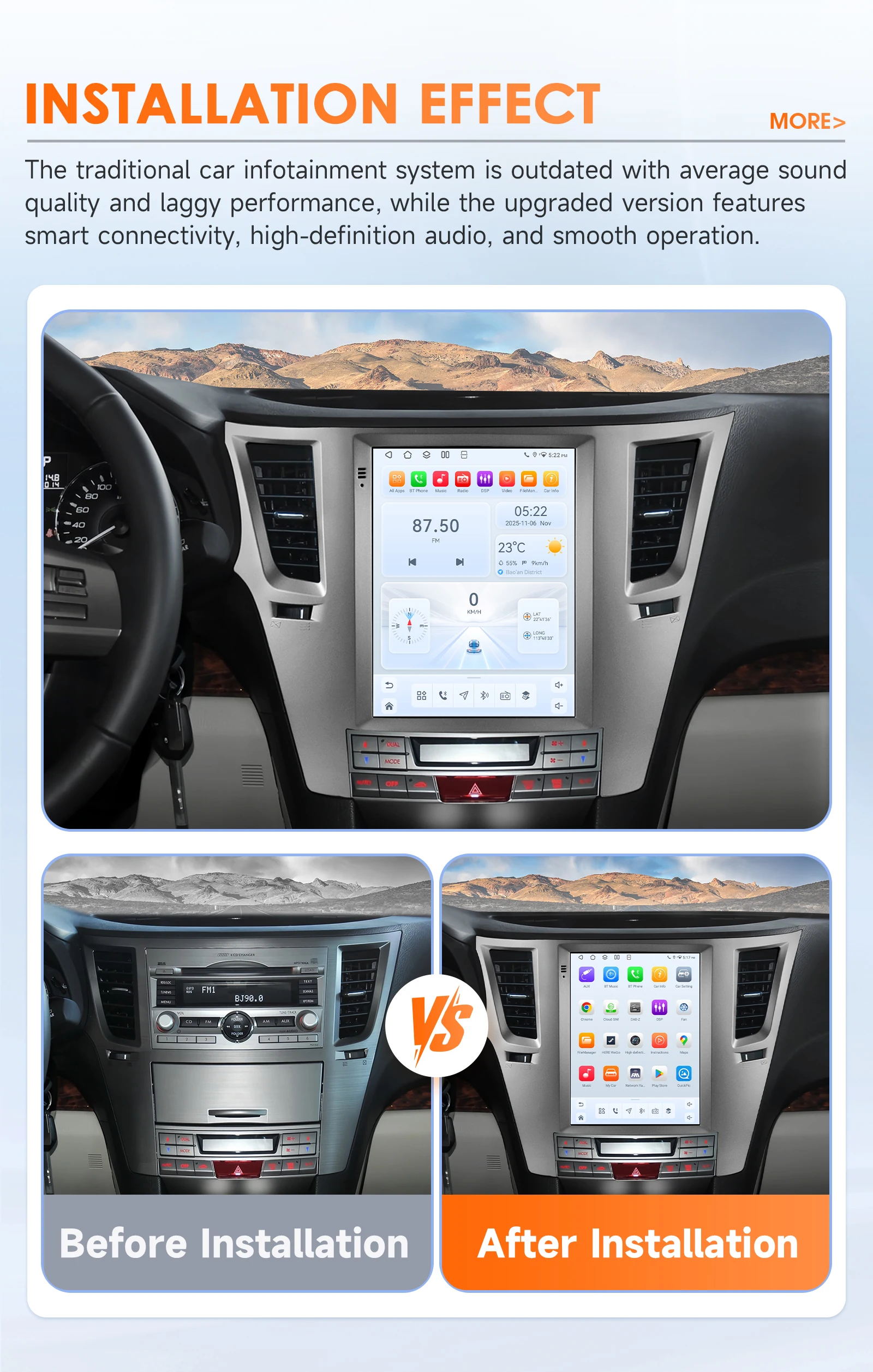 Android 14 2Din Car Radio for Subaru Outback Impreza Legacy 2009-2014 Multimedia Video Player Carplay 4G Stereo 9.7"