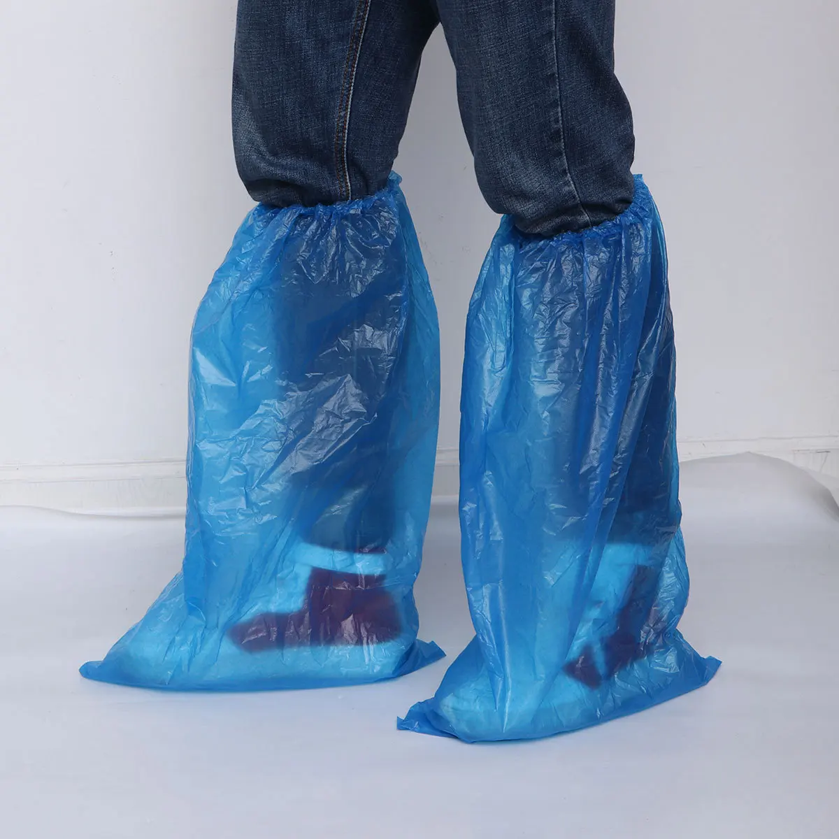 

5 Pair Waterproof Shoe Cover Boot Covers Long Boots for Rain Safety Shoes Travel