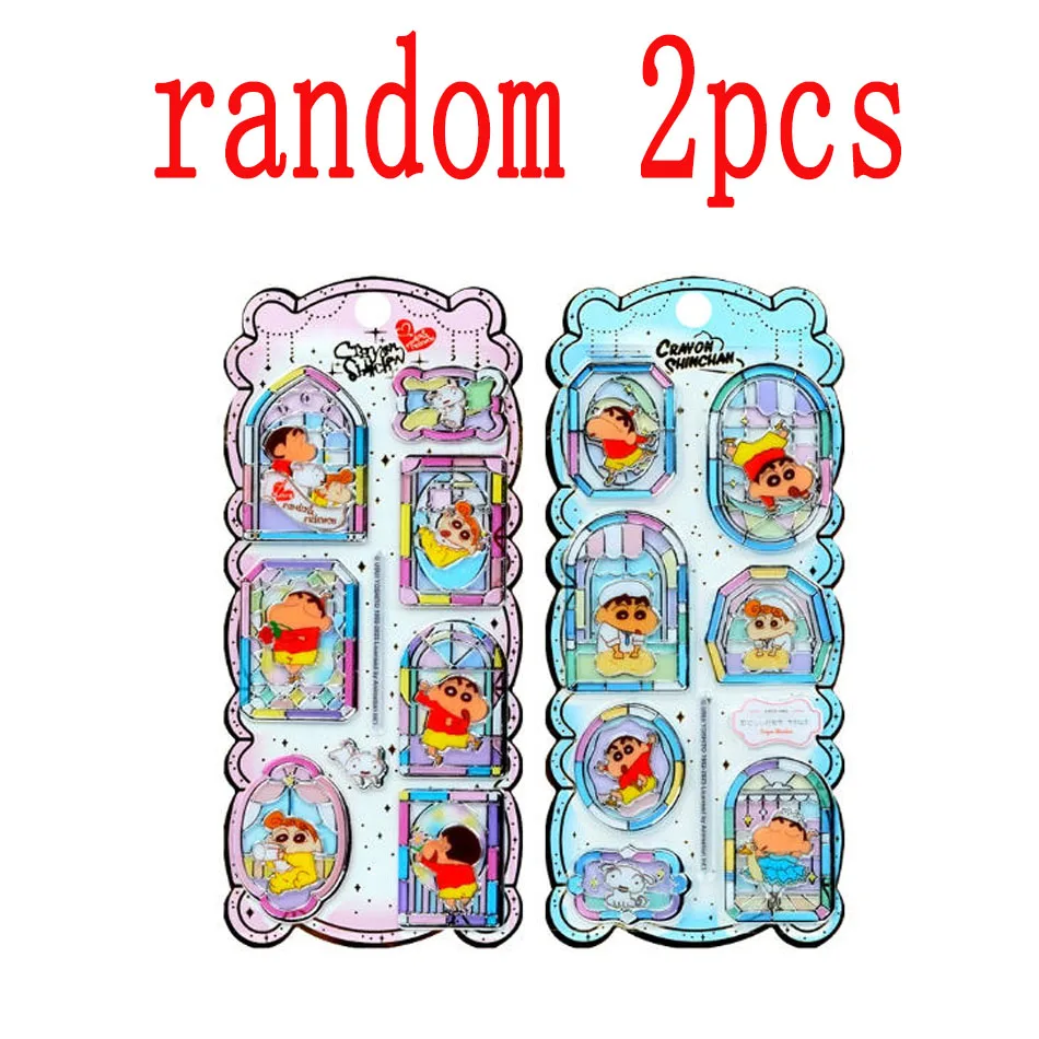 Adesivo de Descompressão 3D Crayon Shin Chan 2026*Espessado, Adesivo Decorativo para Capa de Telefone, Brinquedo Infantil por Atacado