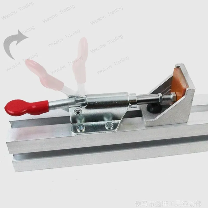 New Electric Circular Saw Guide Rail System 60/100/120cm Clamp Edge Straight Cut Guide Fixing Clip Fixture Woodworking Tools