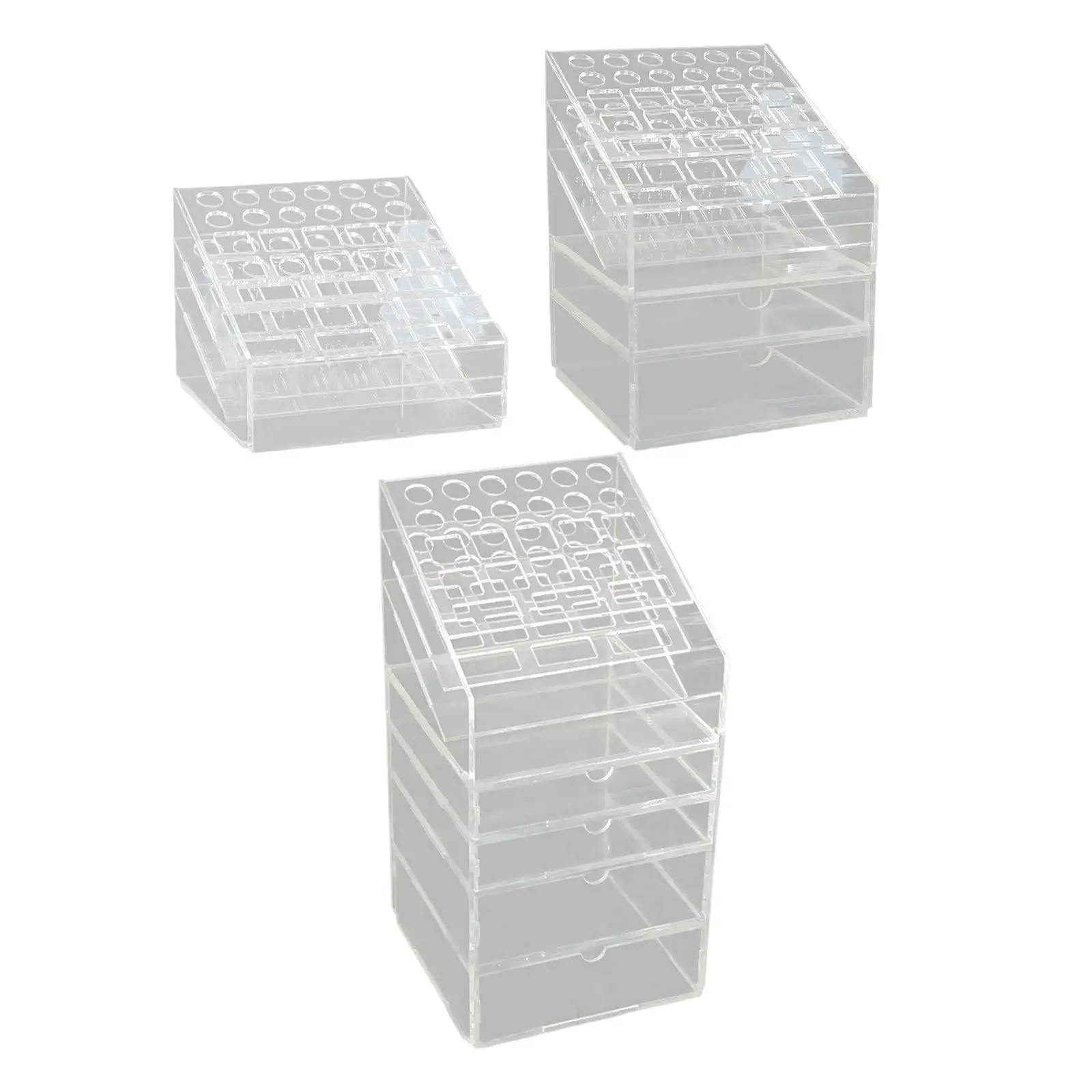 Clear Acrylic Pen Holder, Pencil Organizer Brush Storage Case, Paint Brush Pen Holder Stand, for Office Desktop Organization