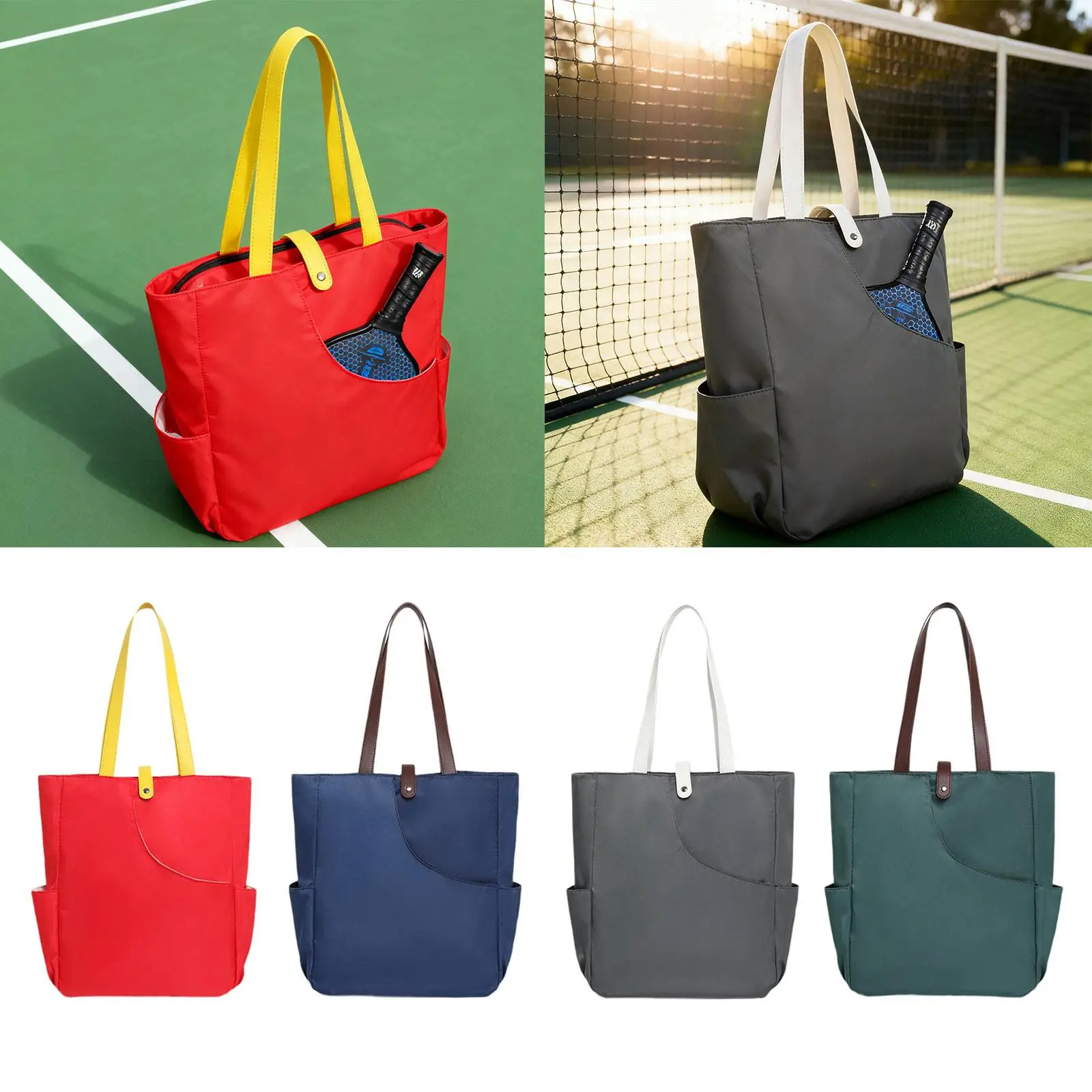 

Сумка для пиклбола, наплечная сумка, многофункциональная сумка для ракеток, практичное хранение ракеток для начинающих, женщин, мужчин, для спортзала