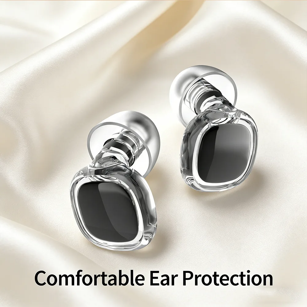 

1-4Pairs Noise Cancelling Earplugs for Sleeping Soft Comfortable Reusable Silicone Hearing Protection for Snoring Travel Study