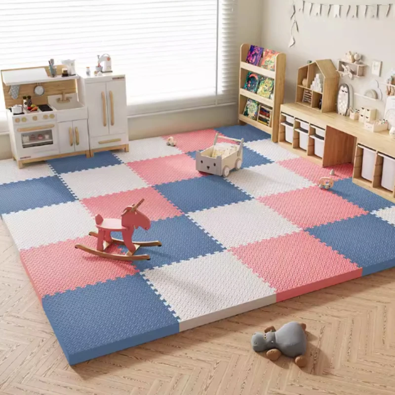 1-24Pcs Baby Play Puzzle Mat Family Children\'s Room Game Carpet EVA Foam Interlocking Anti-Slip Sports Floor Tile Soft Floor Mat