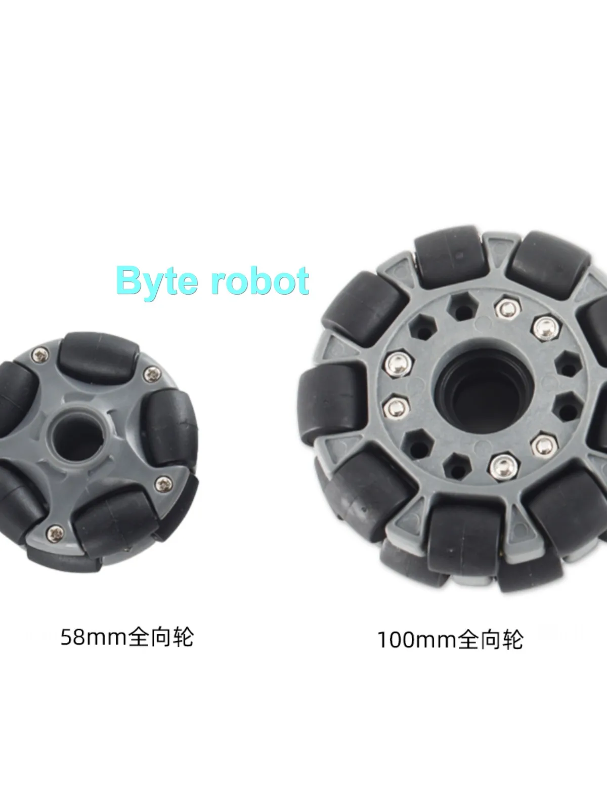 5/20Kg Load Laifu Wheel 58/100mm Nylon Omni Wheels Rubber Roller Omni Robot for Robot Car ROS Platform Omnidirectional Motion