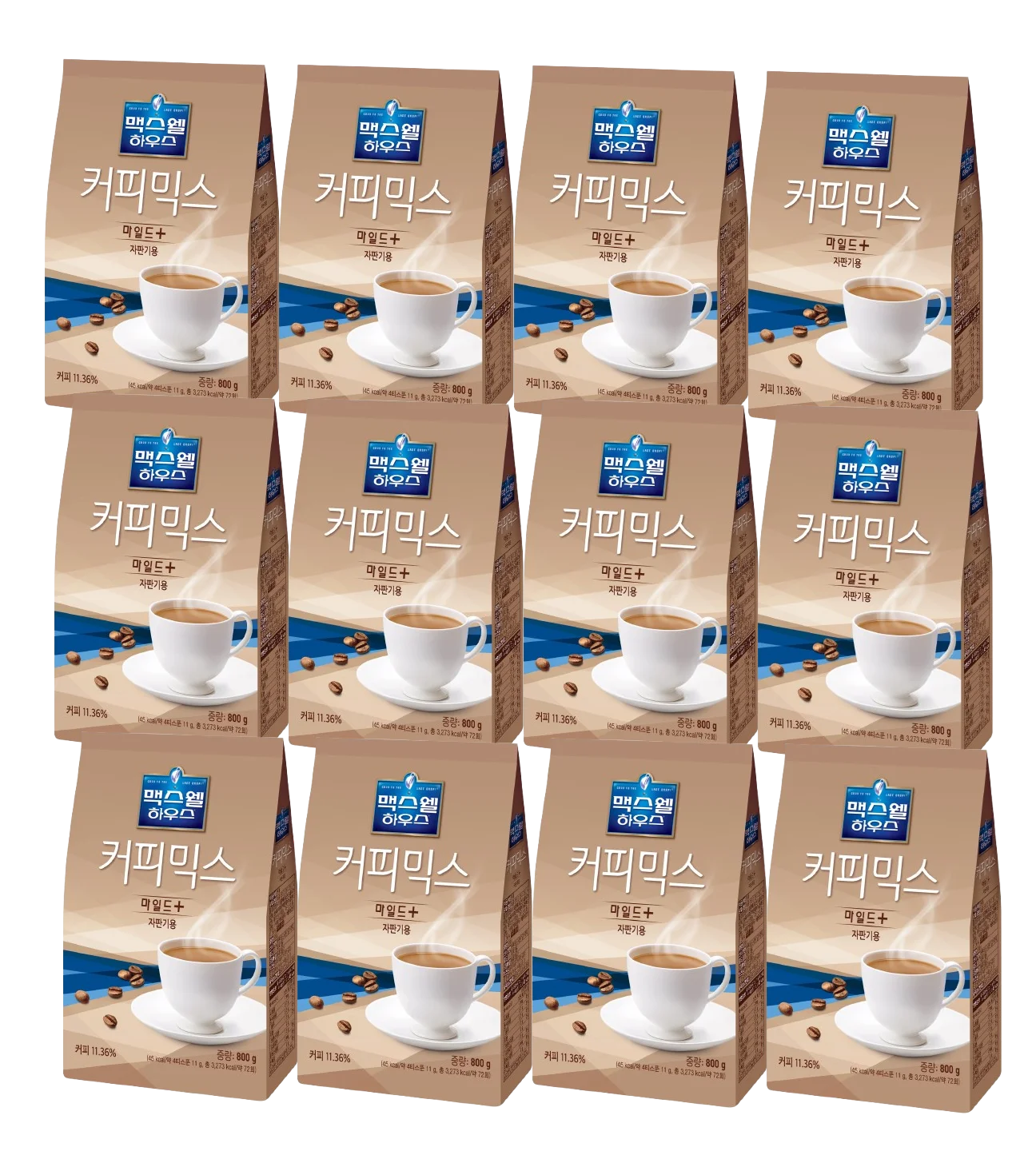 ماكسويل هاوس كوفي مزيج معتدل بلس [لآلات البيع] 800 جرام، 12 وحدة