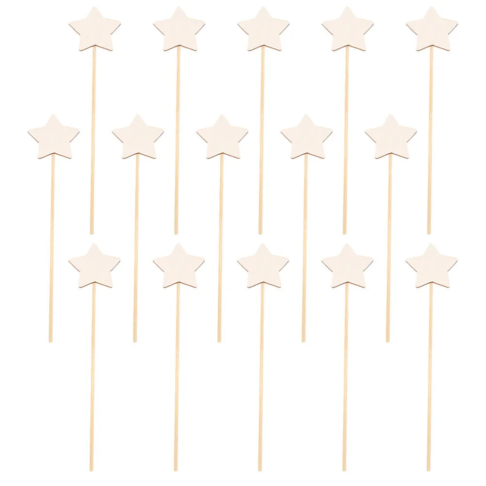 

15 Pcs Fairy Decorations for Party Craft Materials Girls Toys Coloring Set Blank Wooden