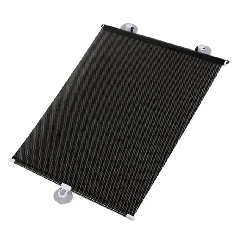 ABVT-5X Sunshade Roller Blackout Suction Cup Blinds Curtains For Living Kitchen Office Car Window Free-Perforated Curtain E