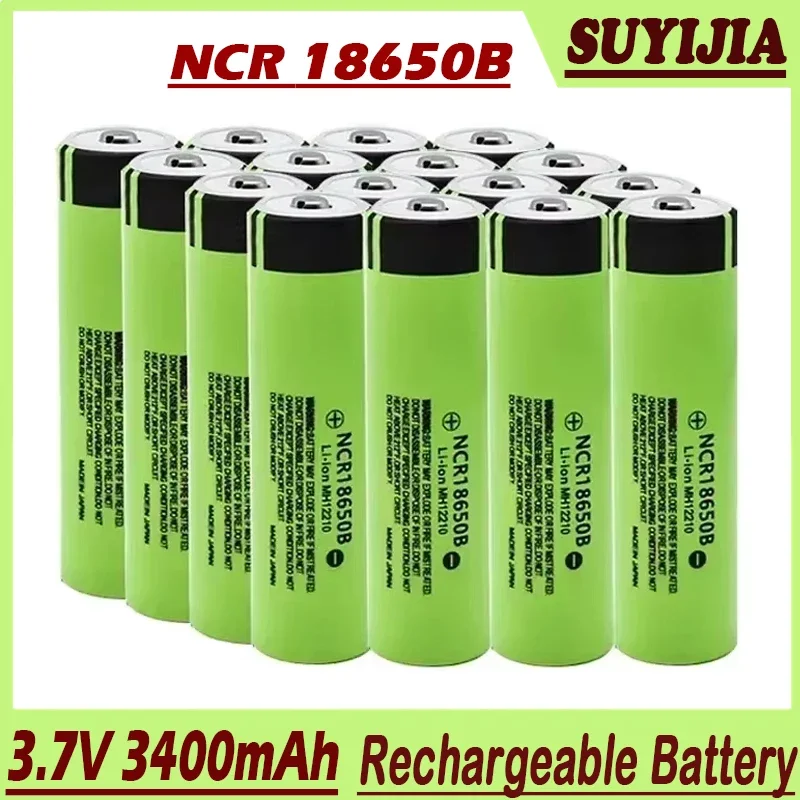 100% Hot Selling LiitoKala Brand New Original NCR18650B 34B 3.7V 18650 3400mAh Rechargeable Lithium Battery Flashlight Battery