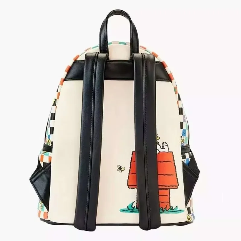 حقيبة ظهر Loungefly Disney Snoopy Cartoon Mini للفتيات في المدارس الابتدائية حقيبة كتف بتصميم ترفيهي خارجي هدية عيد ميلاد #3
