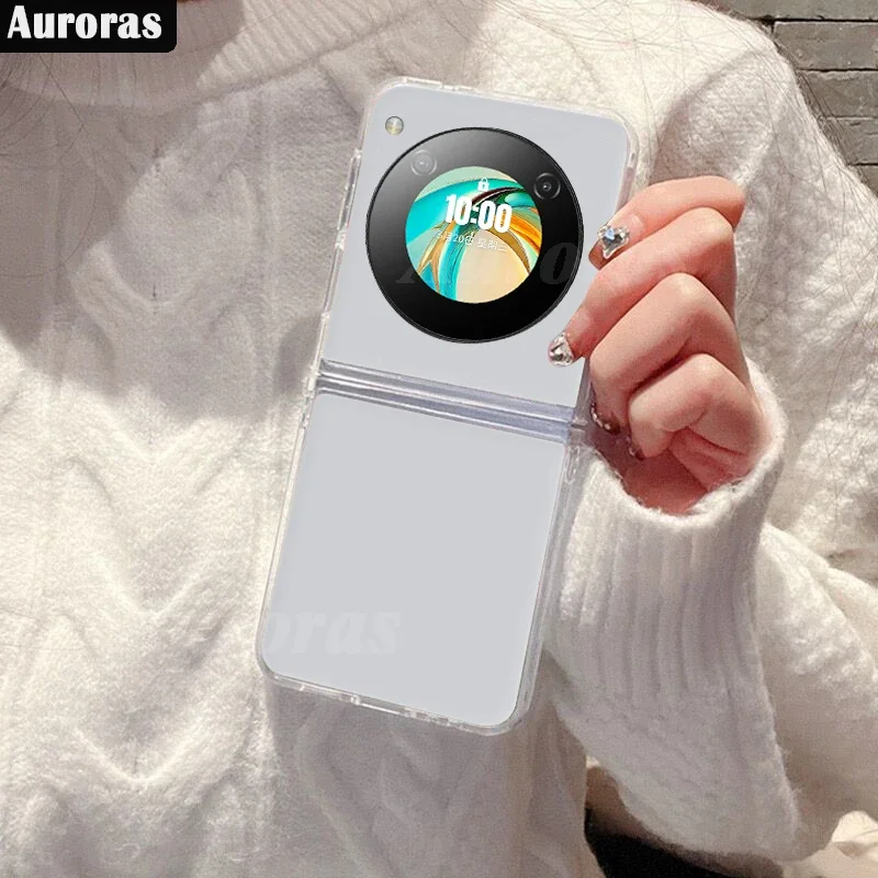 Skinlee For ZTE Nubia Flip 5G Case Transparent Hard Shell For ZTE Nubia Flip 5G Hard Back Casing Funda Capa