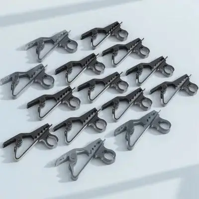 

10Pcs Mic Lapel Clip Holders Universal Design Firm Grip Ktv Stage Performances Practical Microphone Accessory Microphone Clips