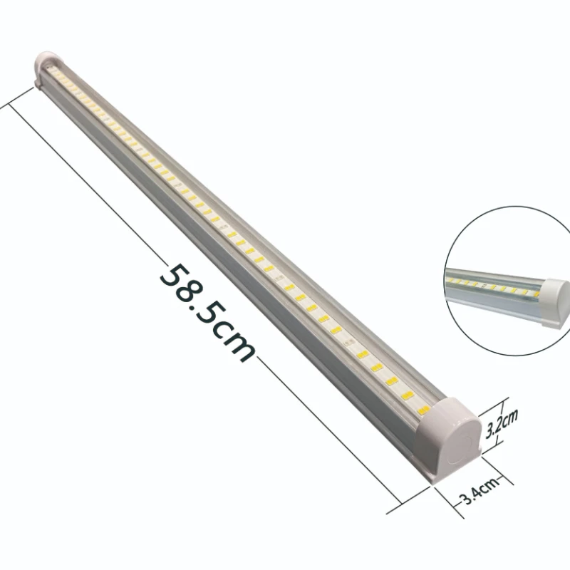 Super Bright T8 Tube IP65 Waterproof Aluminum High Lumen Full Spectrum 2835 SMD Plant Growth Light  Fast Delivery
