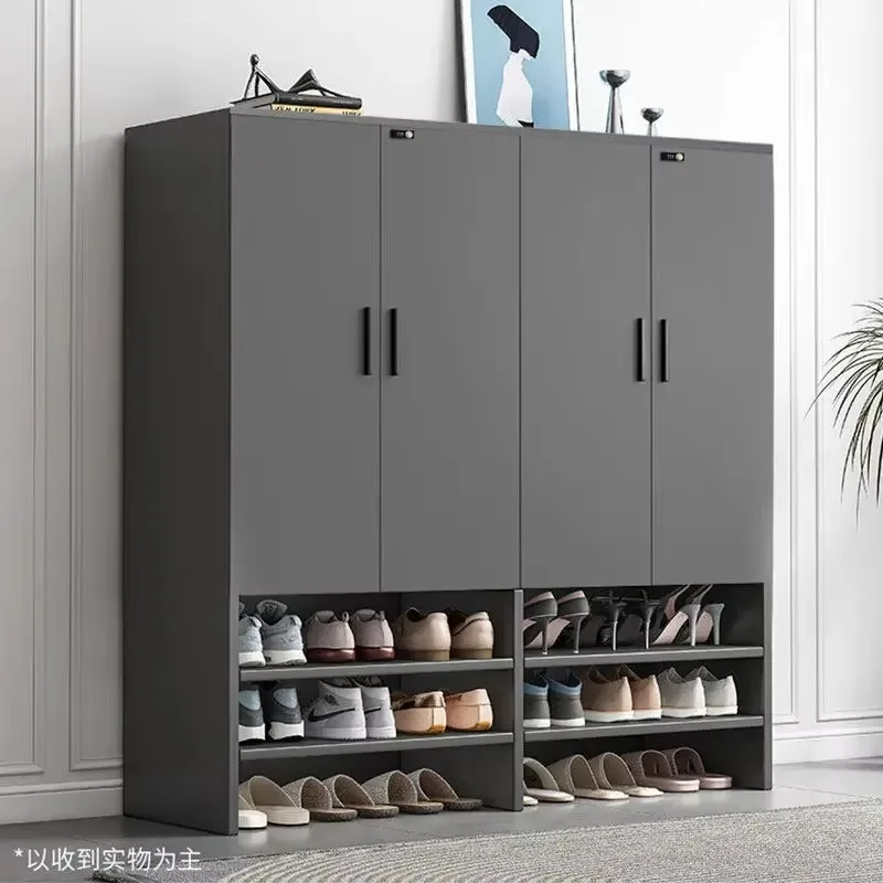 Home Entrance Corridor With Password Outdoor Cabinet Aisle Fingerprint Lock Shoe CabinetX8