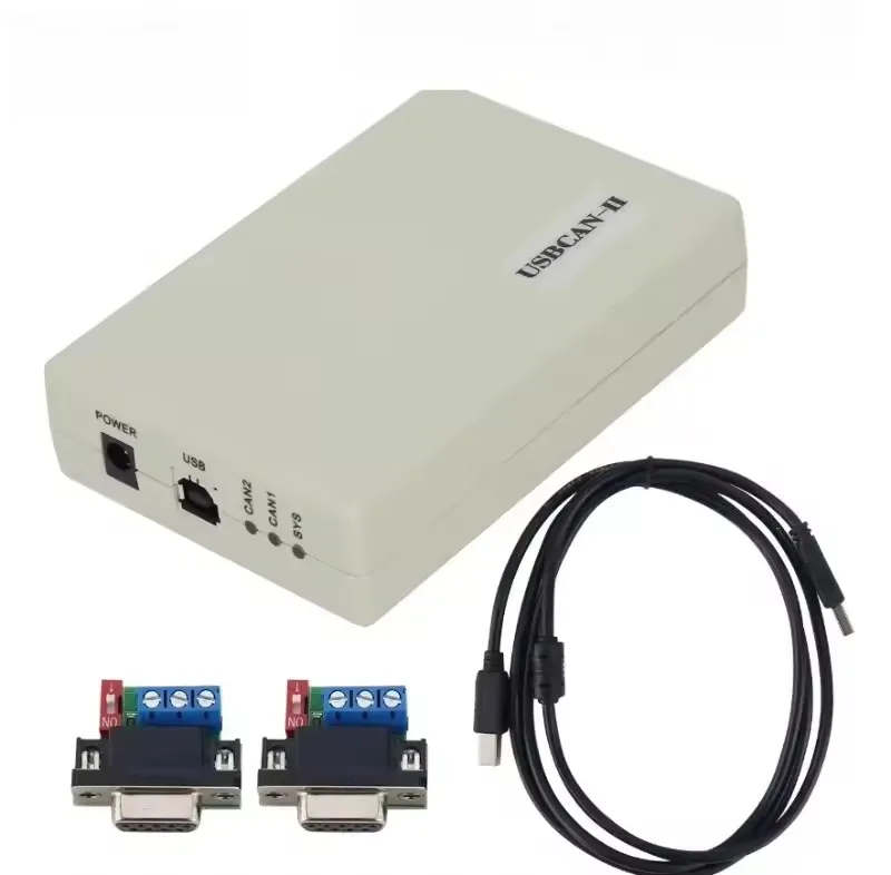 USBCAN-II USB To CAN Adapter Module CAN Box Bus Testing and Analyzing Compatible with ZLG for New Energy