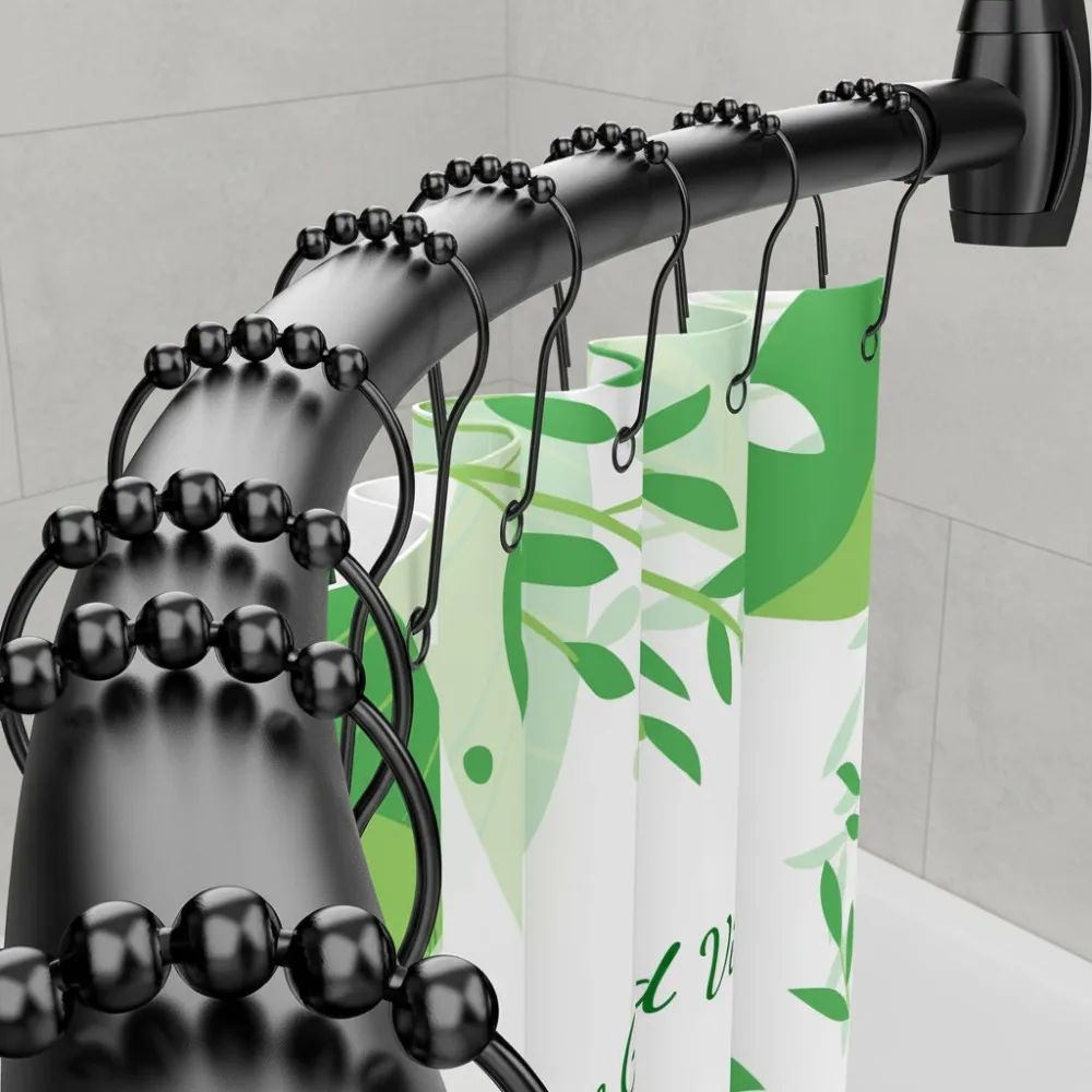 

Curved Shower Curtain Rod 40-72 Inches Adjustable, Aluminum Rustproof, Extra Bathroom Space, Easy Install