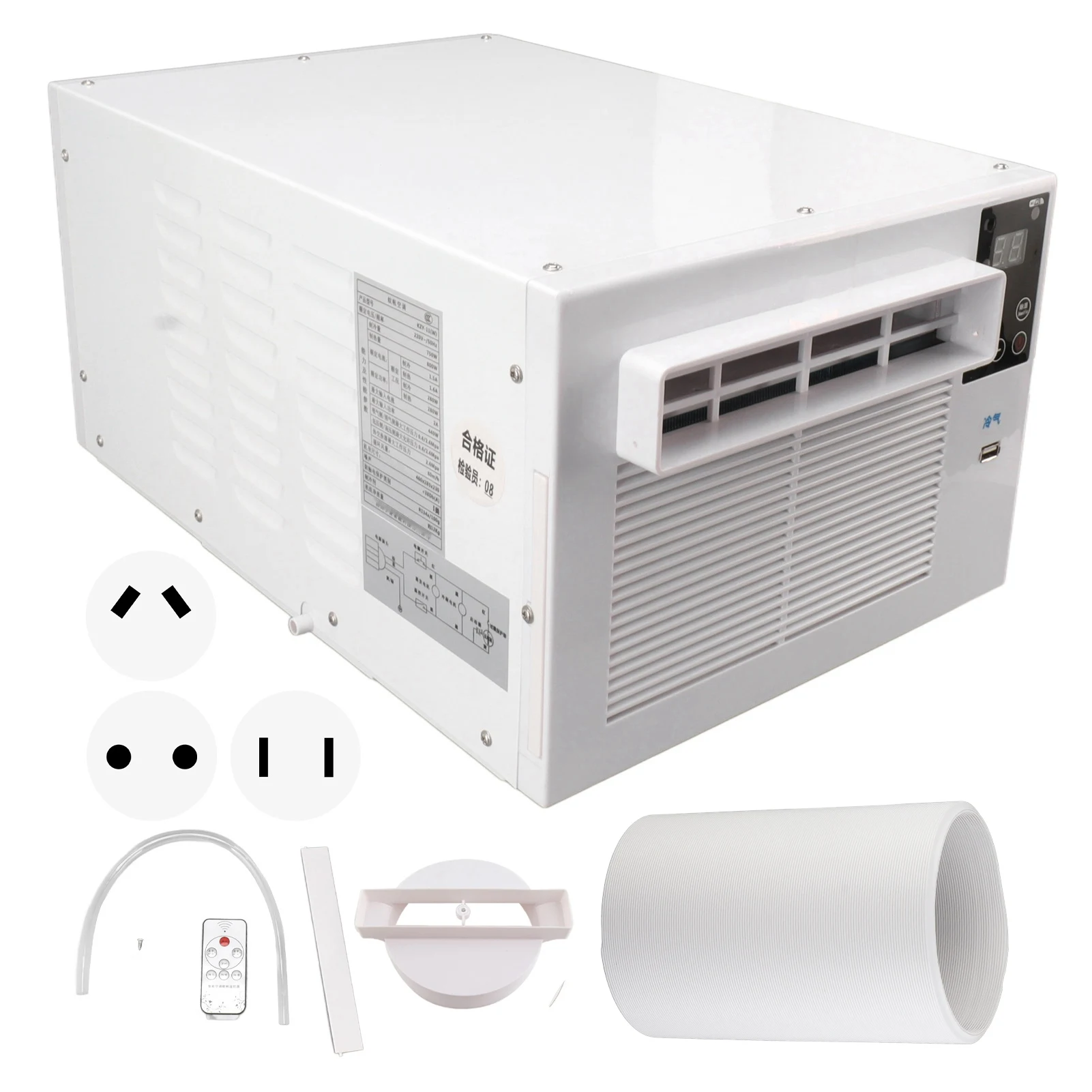 مكيف هواء محمول يعمل باللمس جهاز تحكم عن بعد ، مبرد هواء للتخييم ، سيارة ، مطبخ ، خارجي W