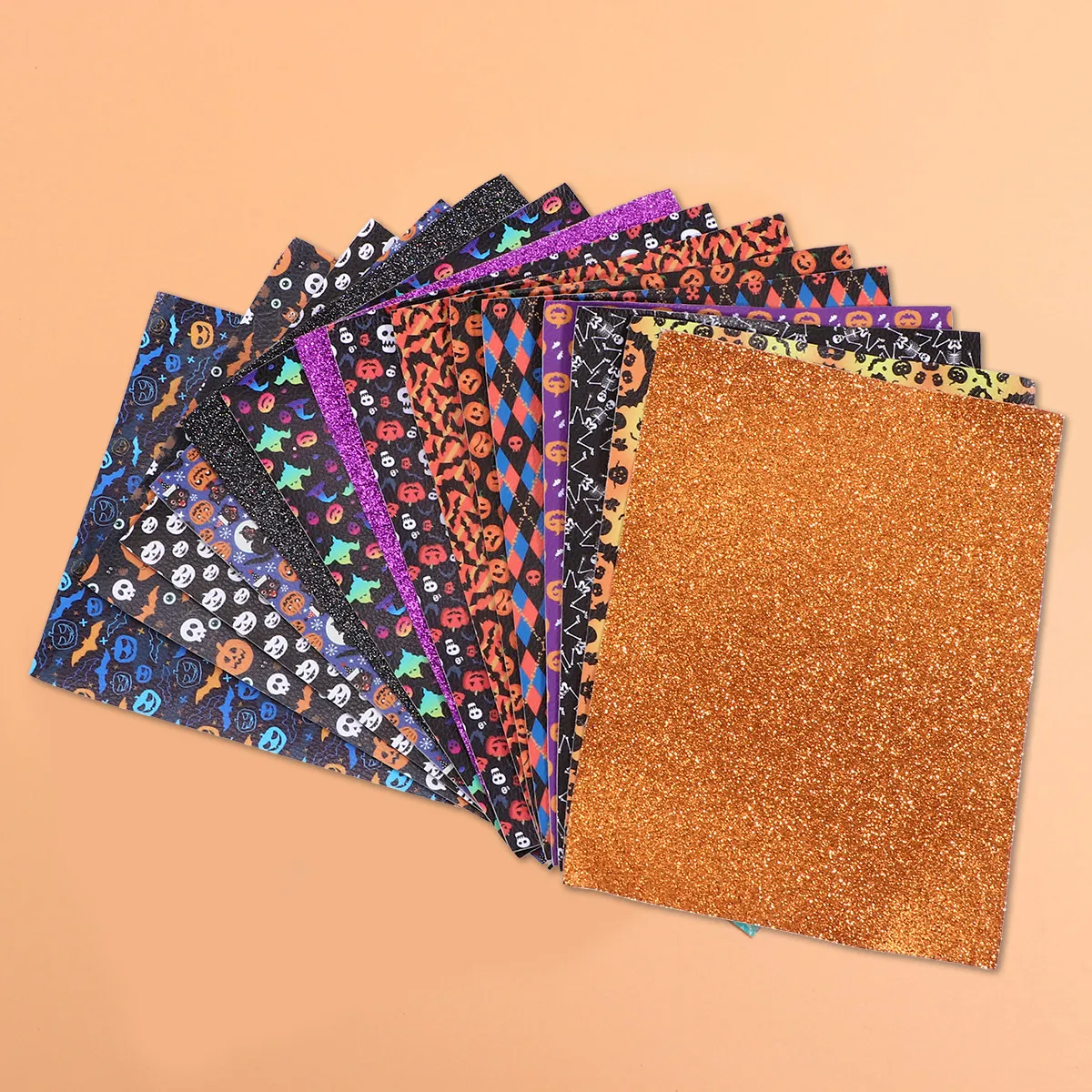 

20 шт. декоративных листов для Хэллоуина, высококачественный прочный материал, уникальная печать, легкий и удобный декор из ткани