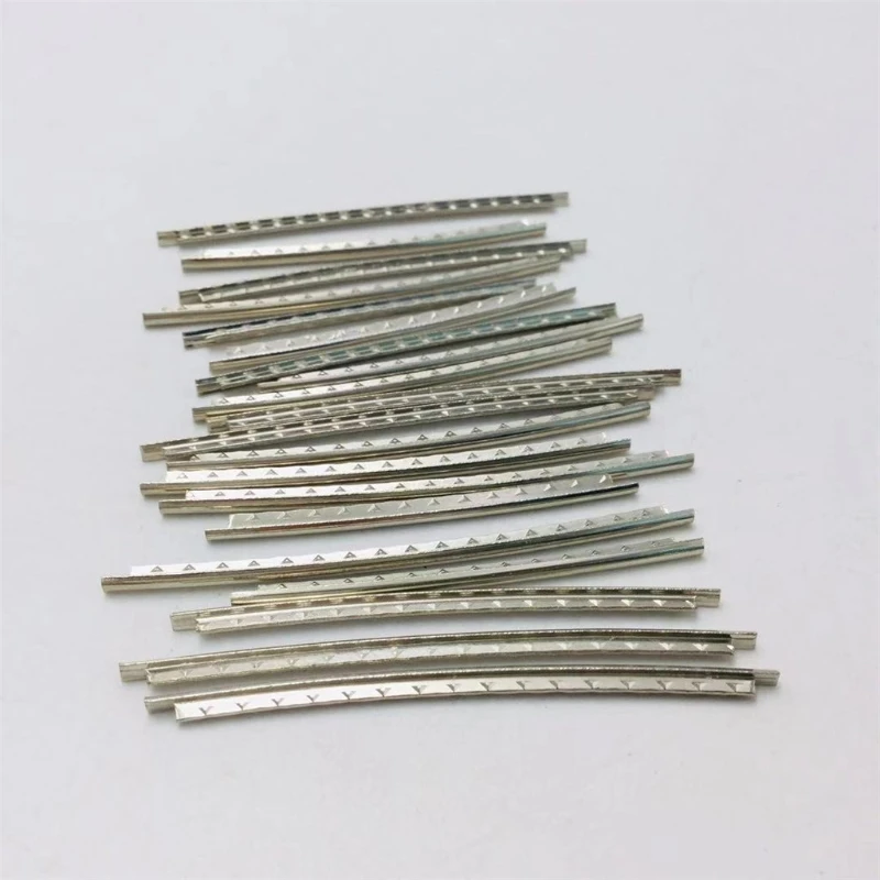 24Pcs Stainless Steel 2.2mm Width 22 Fret 24 Frets Guitar Fret Wires Fretwire Set for Electric Guitar Bass Fingerboard 69HD