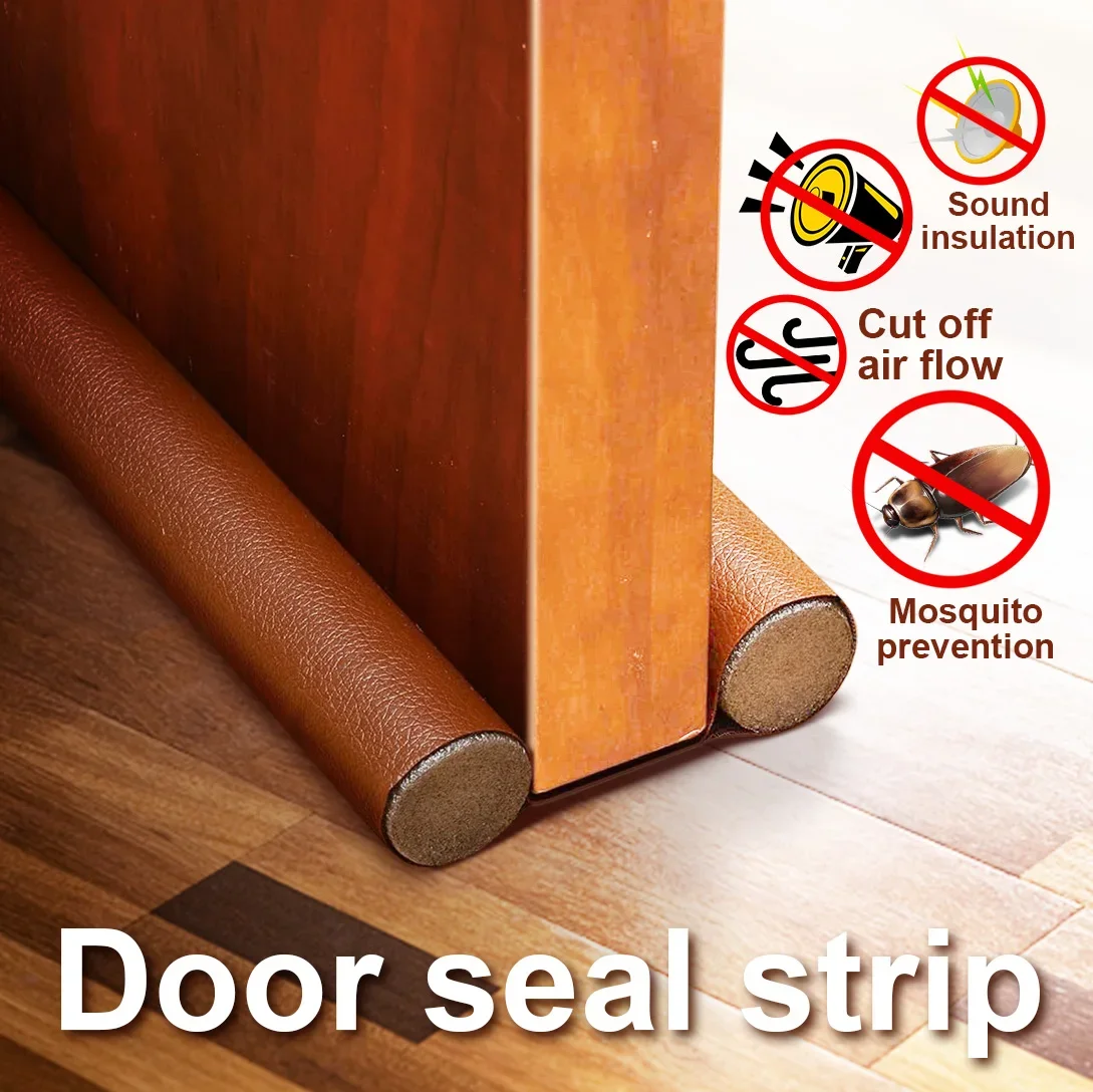 Windproof Seal Strip Draught Excluder Stopper Door Bottom Guard Double Acoustic Foam Sealing Strip Dustproof Soundproof Strips