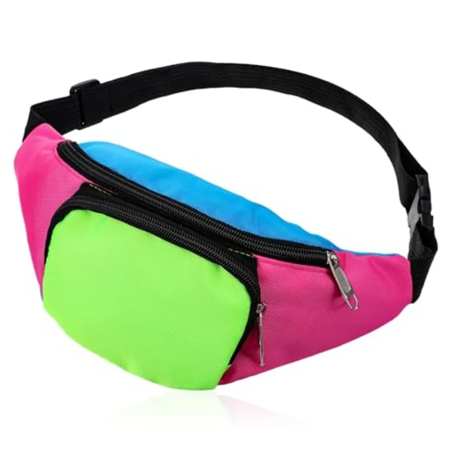 80s 90s Retro Fanny Pack Belt Bag