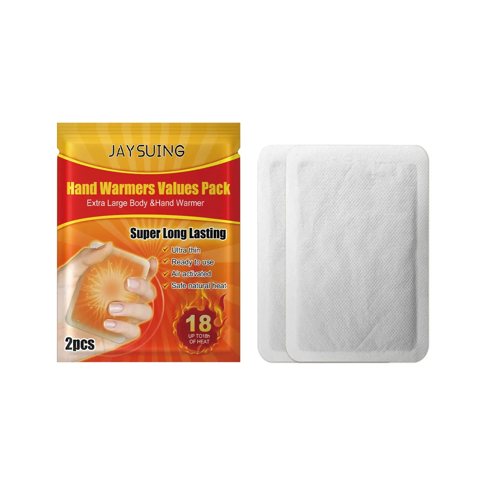 2/20pcs Disposable Hand Warmer Self-Adhesive Heat  Disposable Warmer Pack Safe Cold-proof Warming Travel Camping Hiking Skiing