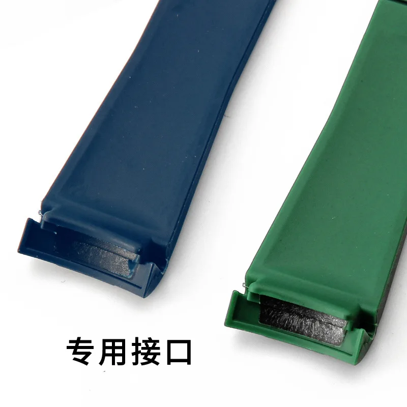 Correa de silicona para reloj Seiko, Rolex, Submariner, Daytona, Oysterflex, accesorios de pulsera de goma resistente al agua, 20mm