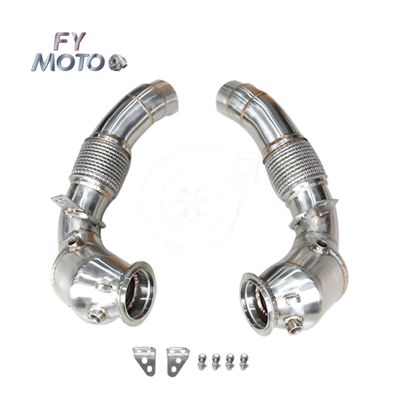 

M PERFORMANCE Exhaust Downpipe for BM W F10 M5 F13 M6 with 200 Cell Cat S63 Engine