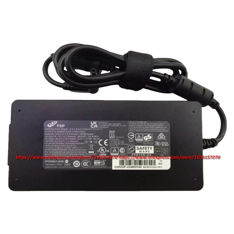 Genuine FSP FSP230-AJAS3-1 AC Switching Power Adapter 19.5V 11.79A 230W Slim Power Supply Laptop Charger FSP230-AJAS3  5.5*2.5mm