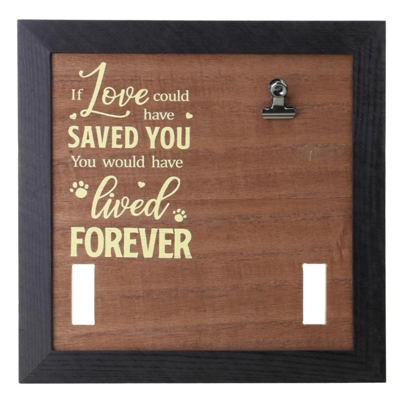 

Dog Cats Passing Away Tributes Frame 9x9Inch Fit Various Collar Size and Photo
