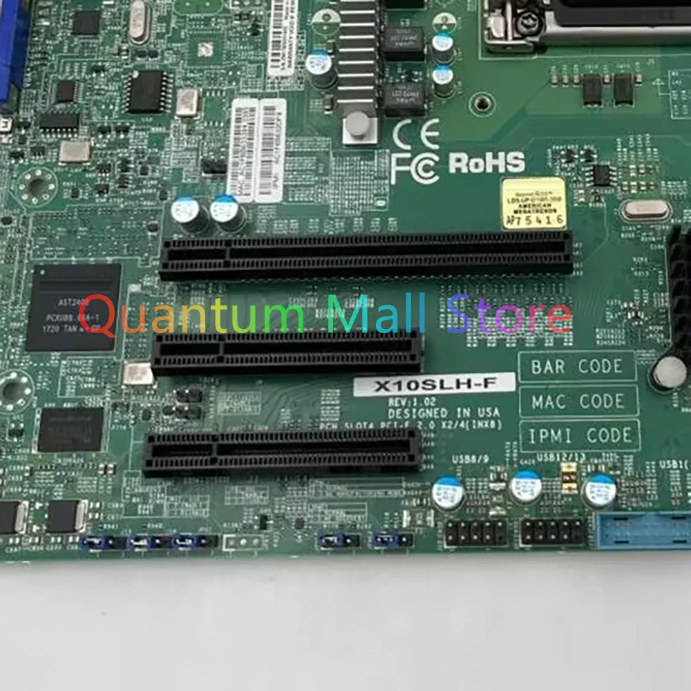 

Server Motherboard LGA1150 Supports E3-1200V3 Series CPU X10SLH-F