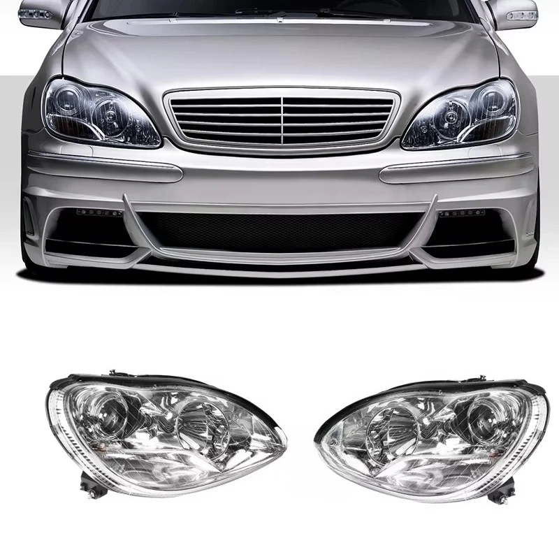 

Headlamp Light Emitting Diode Headlamp S Class W220 Driver Side Halogen Xenon Headlamp 2208204361
