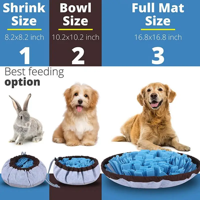 Dog Sniffing Training Olfactory Mat Activity Blanket Feeding Mat Dog Release Stress Training Blanket Pet Sniff Pad Slow Food Pad