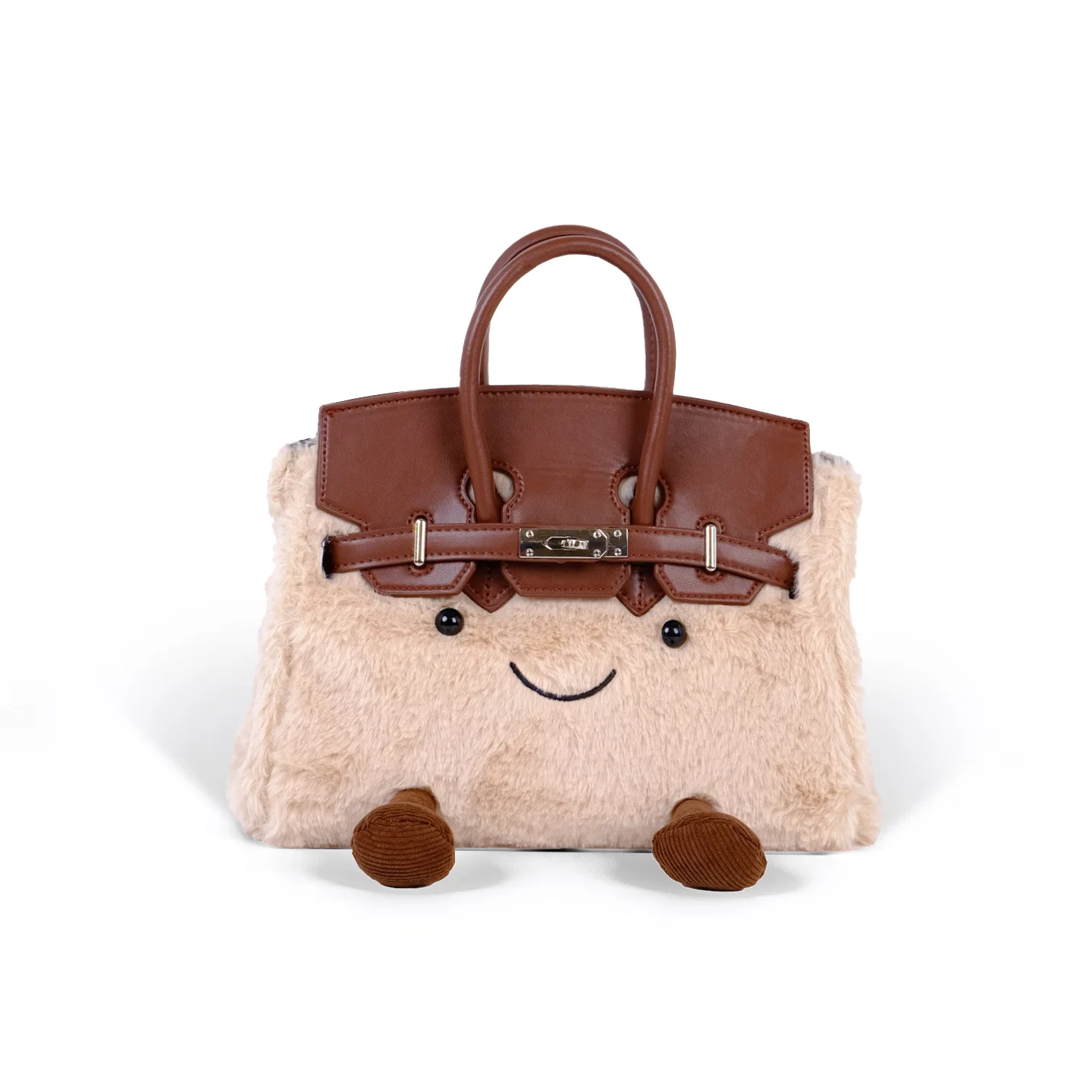 

Cute plush messenger bag women's 2025 autumn and winter new cartoon fashion fluffy handbag