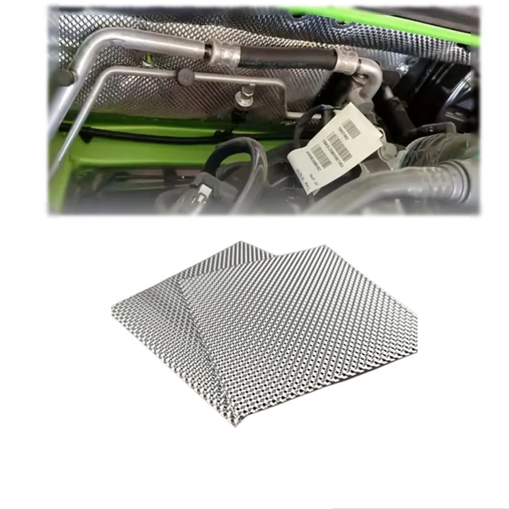 

1PC Exhaust Pipe 304 Stainless Steel 0.12MM Automotive Engine Heat Shield Motorcycle Vehicle Embossed Plate For Exhaust Pipe